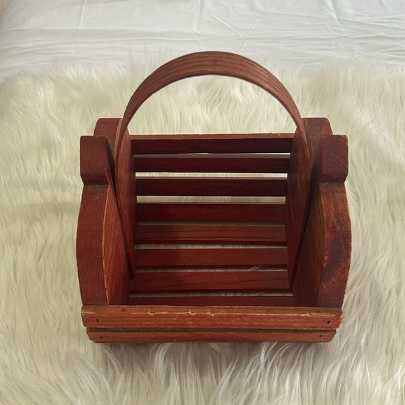 Red Apple Teacher wooden decorative accent - Picture 2 of 8